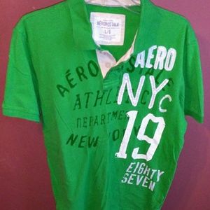MEN'S VINTAGE AEROPOSTALE POLO shirt SIZE L